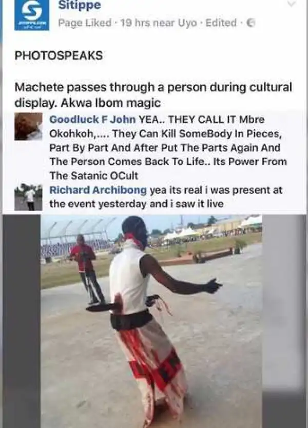 BIZARRE! Machete Passes Through Man